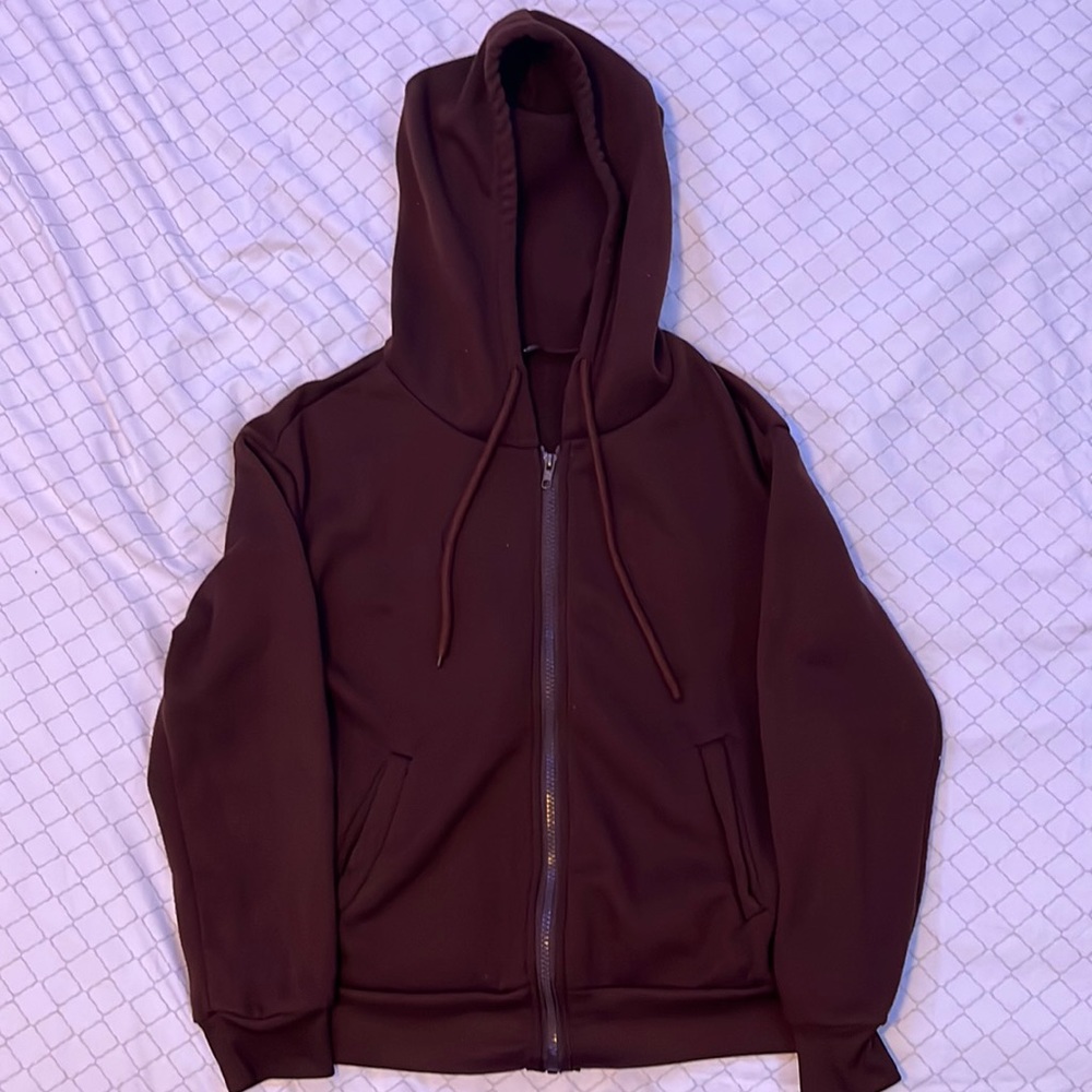 Cute Brown zip up sweater